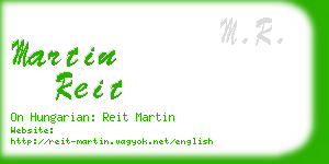 martin reit business card
